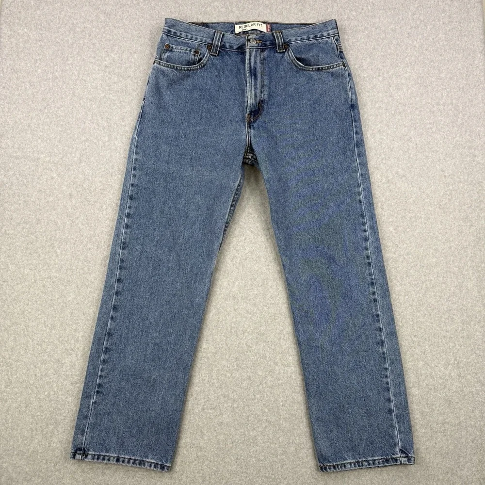 Vintage Levis Jeans Mens 34x30 Medium Wash 505 Regular Straight Leg Denim Y2K